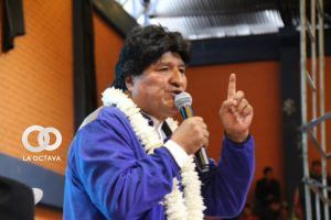 Evo Morales, líder del MAS