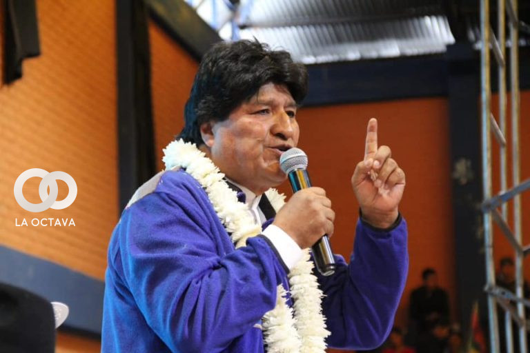 Evo Morales, líder del MAS