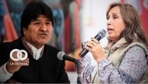 Evo Morales y Dina Boluarte.
