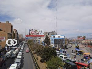 Imagen referencial de trameaje y congestión vehicular