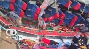 Accidente de tránsito ocurrido en la ruta Oruro-La Paz