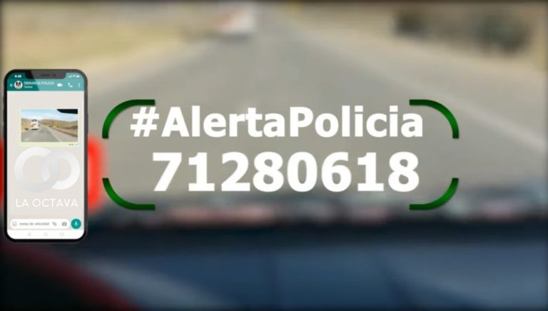 Alerta Policía una línea de WhatsApp habilitado