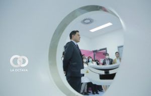 Jeyson Auza, Ministro de Salud en el moderno hospital de Chuquisaca.