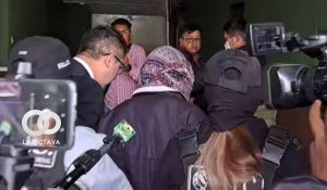 La mujer de 33 años tras recibir la detención preventiva.