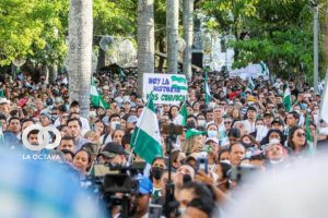 Manifestaciones en Santa Cruz en defenda de Camacho.
