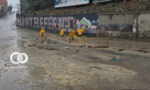 Personal atiende contingencias por las lluvias. Foto. GAMLP.