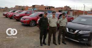 Presentaron los vehículos en El Alto. Foto. ERBOL.