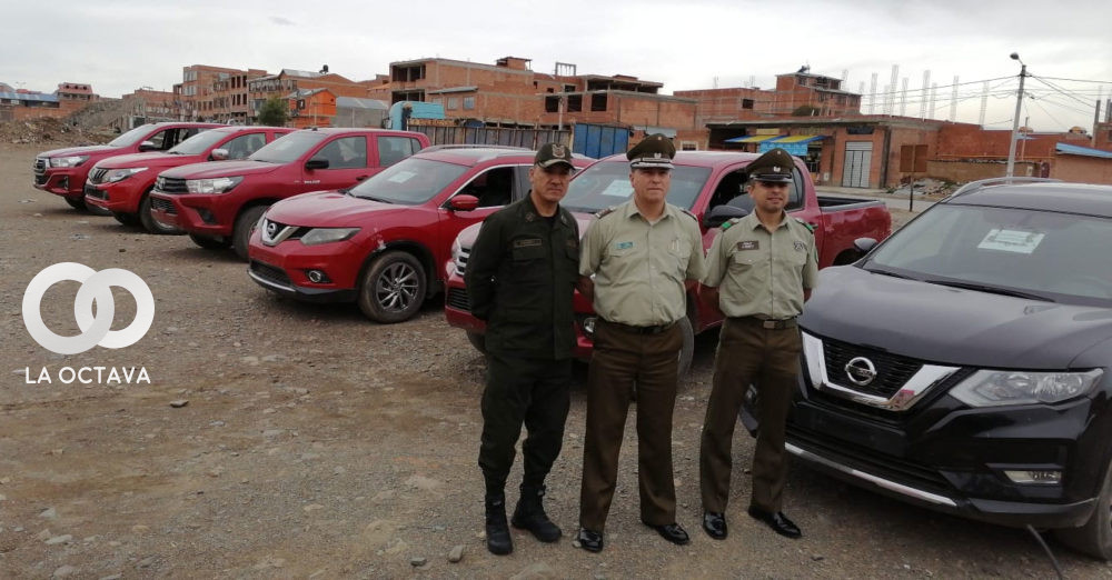 Presentaron los vehículos en El Alto. Foto. ERBOL.