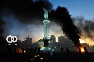 Represión policial en Bolivia.