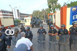 Toma de la universidad de San Marcos en Perú.