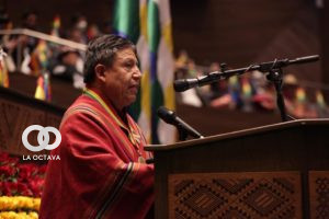 David Choquehuanca, Presidente del Legislativo.