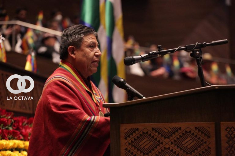 David Choquehuanca, Presidente del Legislativo.