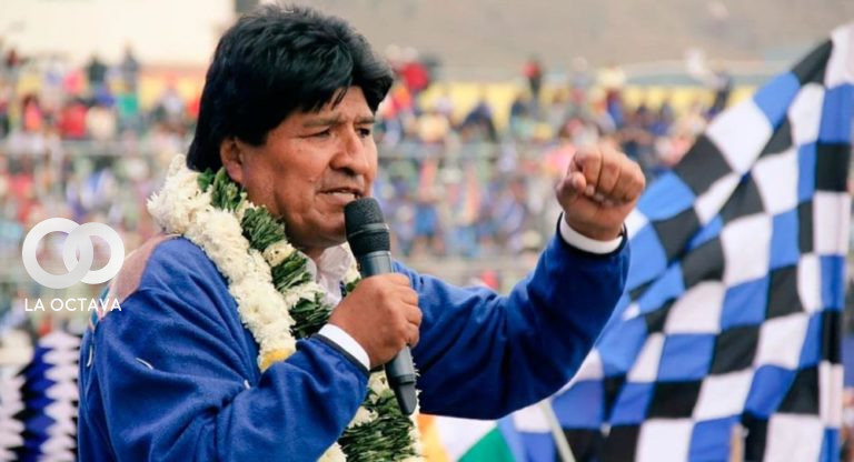 Evo Morales, Jefe del MAS.