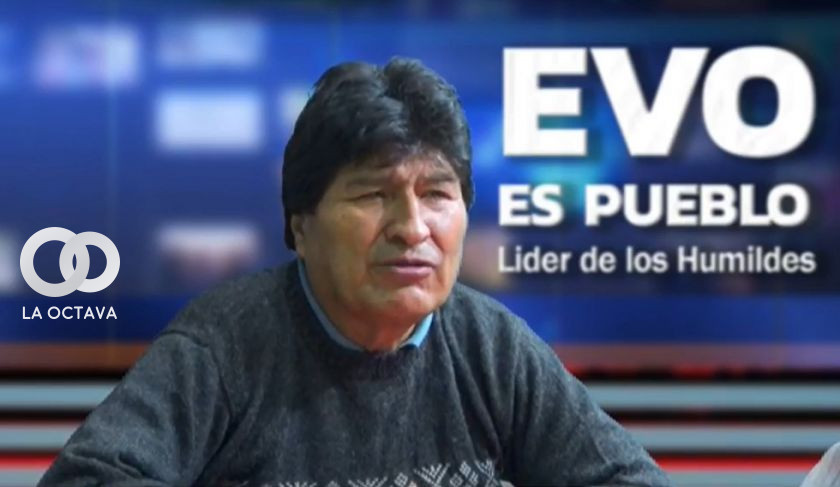 Evo Morales en su programa de radio.