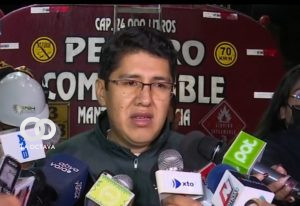 Germán jiménez, Director de la ANH en conferencia de prensa.