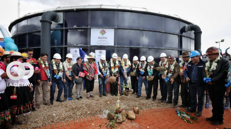 Presidente Luis Arce entregó la ampliación del Sistema de Agua Potable en Oruro