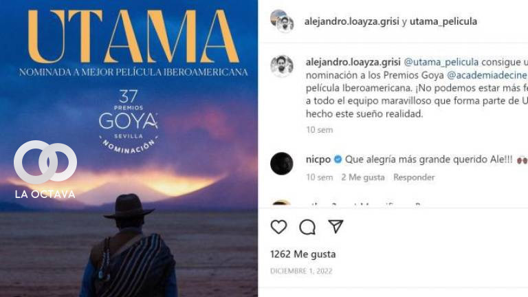Loayza comparte la nominación a los  Premios Goya