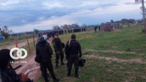 Contingencia policial recorre la propiedad agrícola Santagro, Provincia Guarayos