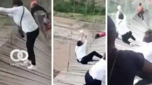 Vídeo viral del puente colgante