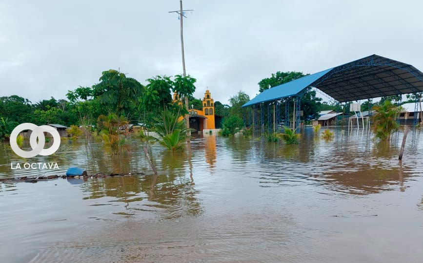 Inundación en el TIPNIS a finales de enero. Foto. GAM San Ignacio.
