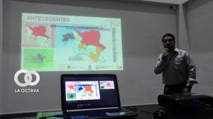La presentación del informe para declarar alerta por el dengue, ayer.