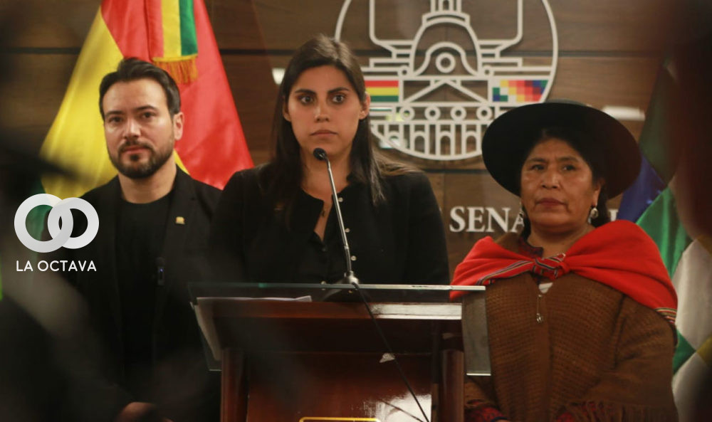 Los parlamentarios que interpusieron la Acción de Inconstitucionalidad. Foto. CC.