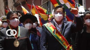 Luis Arce y David Choquehuanca, jefes de Estado de Bolivia.