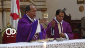 Monseñor Centellas en la celebración de la Eucaristía. Foto. CEB