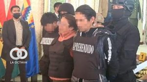 Asaltantes presentados por el Ministerio de Gobierno