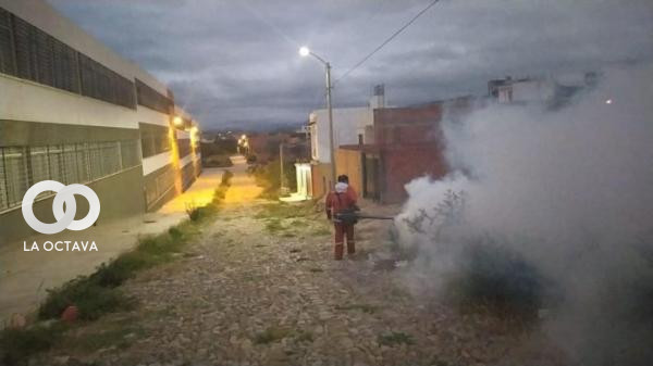 Barrios de Tarija en desinfección