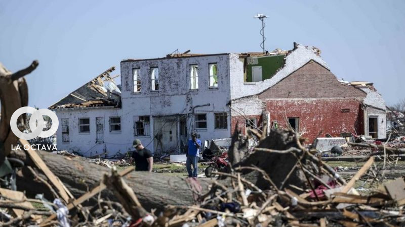 Daños que dejó la gran tormenta en Mississippi. Foto: Anadolu Agency