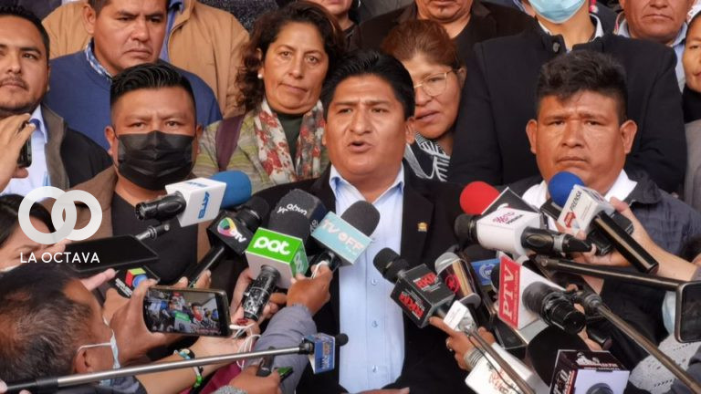 Andrés Flores, jefe de bancada del MAS en la Cámara de Diputados.