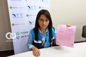 Cynthia Balboa, desde la ATT en Cochabamba, se manifiesta respecto al control y regulación de apps que brindan servicios de transporte. Foto: ATT