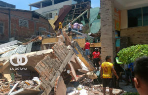 Efectos del sismo en Cuenca. Foto.lLomas Net Tv