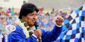Evo Morales, líder del MAS.