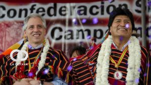 Evo Morales y Álvaro García Linera, ex autoridades de Estado.