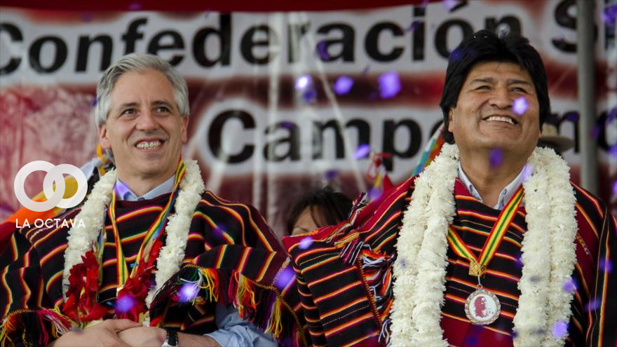 Evo Morales y Álvaro García Linera, ex autoridades de Estado.