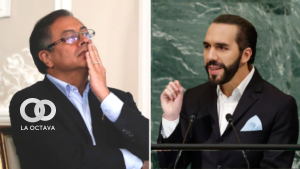 Gustavo Petro, Presidente deColombia y Nayib Bukele, Presidente de El Salvador.