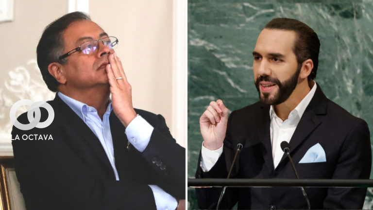 Gustavo Petro, Presidente deColombia y Nayib Bukele, Presidente de El Salvador.