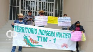 Indígenas del TIM en una protesta. Foto: Territorio Indígena