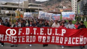Marcha del Magisterio Urbano de La Paz. Foto: ANF.