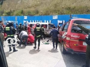 Accidente de tránsito en la Autopista