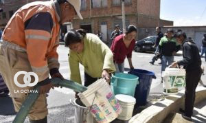 Escasez de agua en La Paz. Foto: El Nuevo Diario