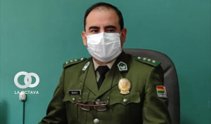 Coronel Rolando Rojas, director Departamental de la Fuerza Especial de Lucha Contra el Crimen