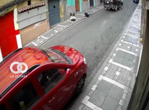Momento exacto del accidente