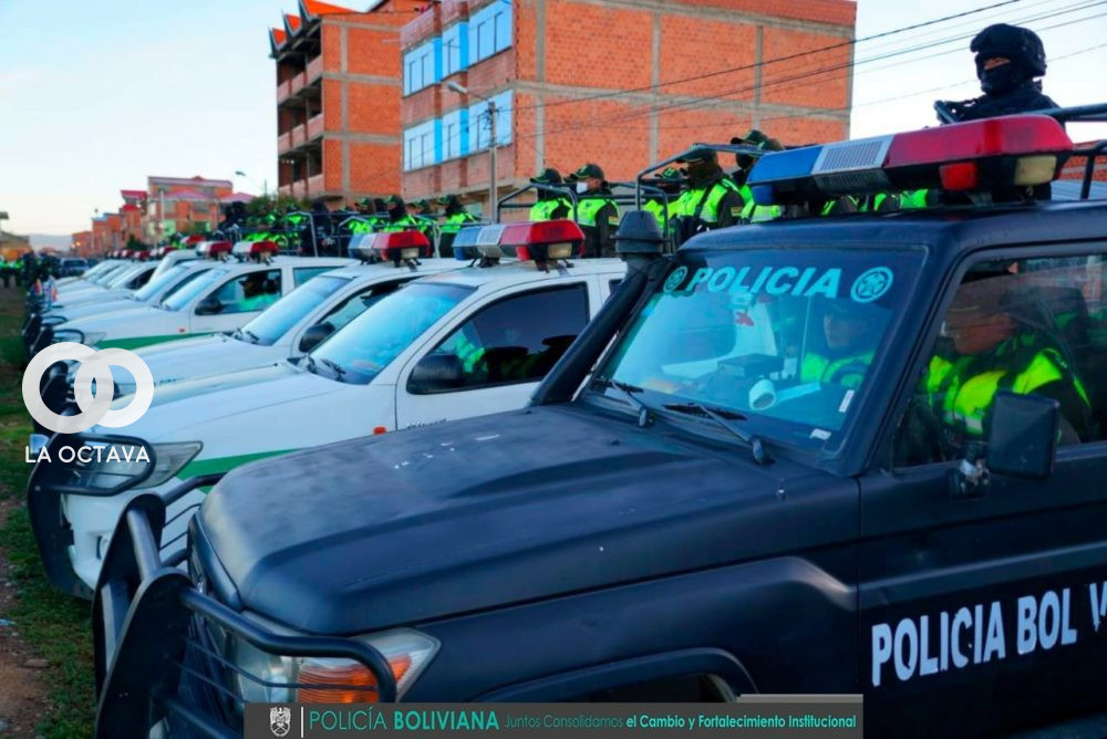 Inicio del Plan Patrullaje Mixto en El Alto. Foto. Policia Boliviana.