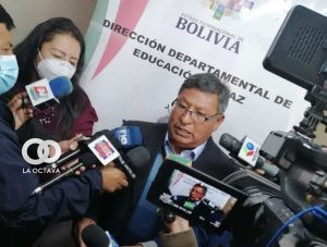 Lopez en rueda de prensa. Foto. ERBOL