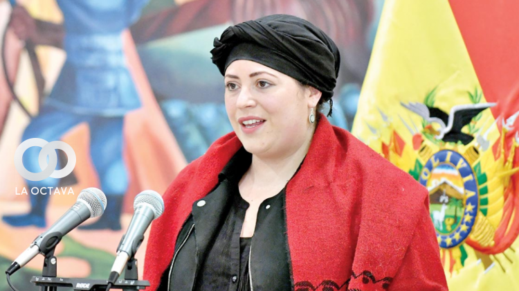 Ministra de la Presidencia María Nela Prada.