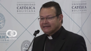 Monseñor Fernando Bascopé, presidente de la Comisión Episcopal de Educación.