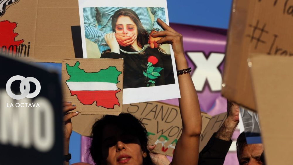 Protestas de mujeres en Irán.